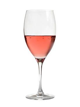 rose wine in crystal glass, isolated on white, alcohol, background, drink, enjoyment, glass, grape, isolated, liquid, ripe, rose, table, white, wine, wine-glass,  wineglass, winery, transparent, transluscent, curvy